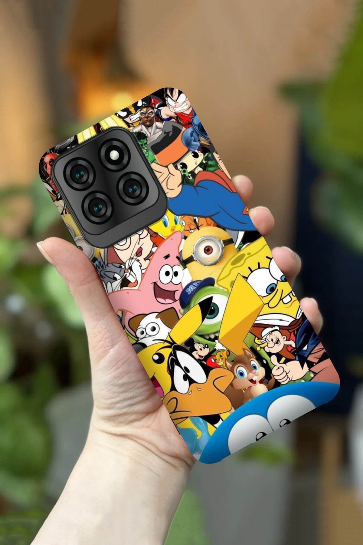 Reeder S71 Uyumlu Kamera Korumalı Çizgi Film Kahramanları Desenli HD Baskılı Silikon Kılıf