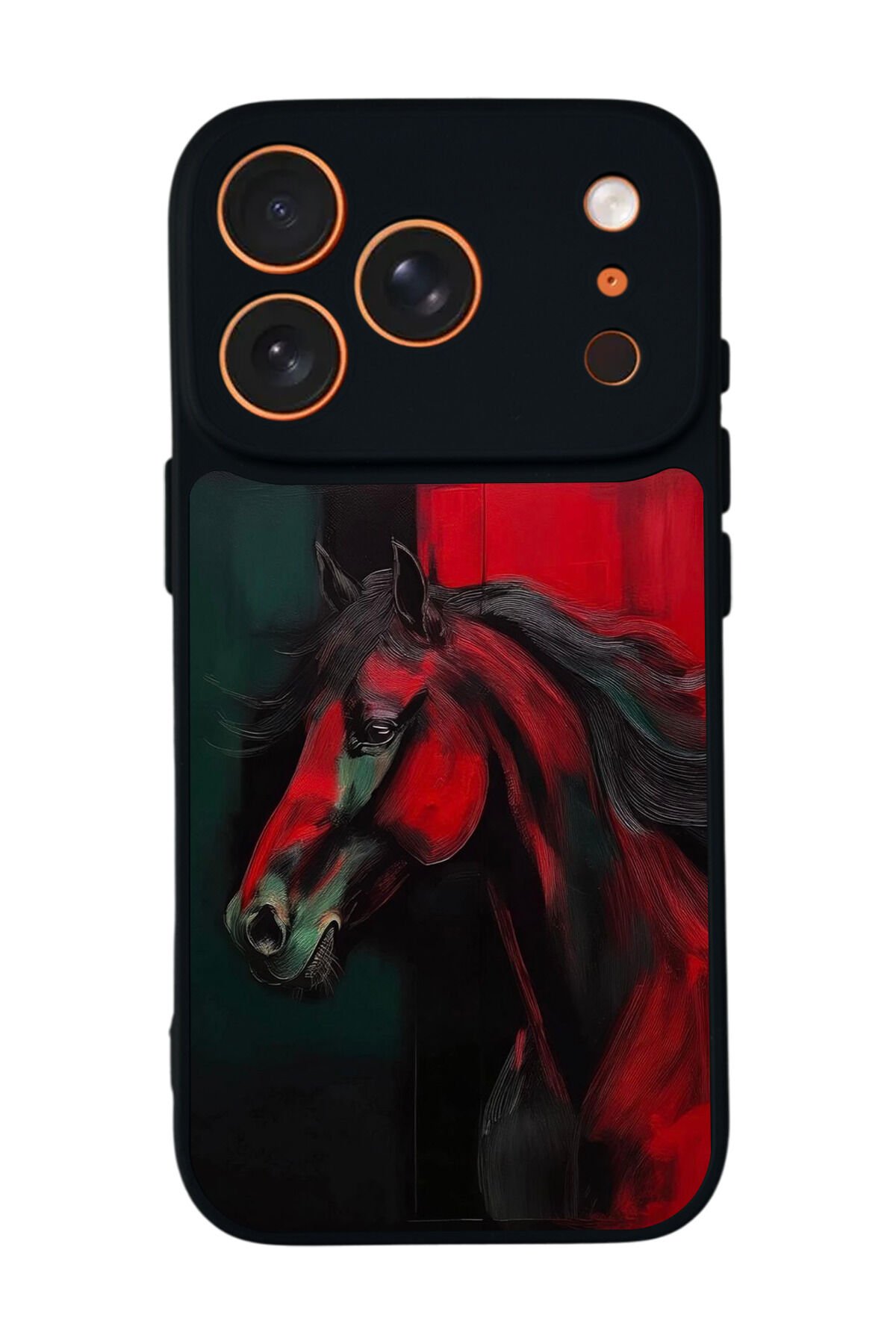 iPhone 17 Pro Max Uyumlu At Horse Tasarımlı Glossy Premium Kılıf