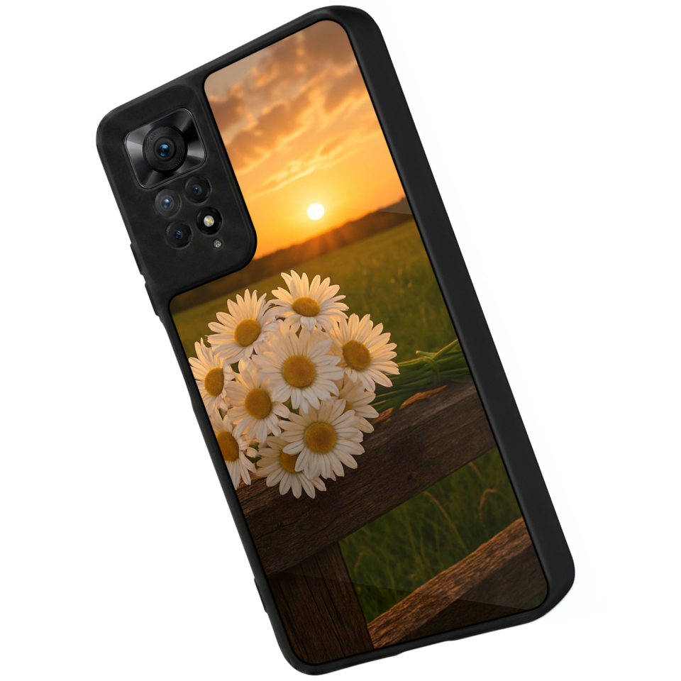 Xiaomi Redmi Note 11 Pro Uyumlu Cicek Tasarımlı Glossy Premium Kılıf