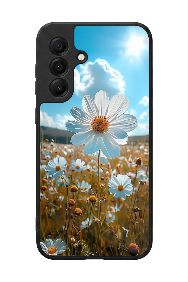 Samsung Galaxy A17 Uyumlu Cicek Tasarımlı Glossy Premium Kılıf