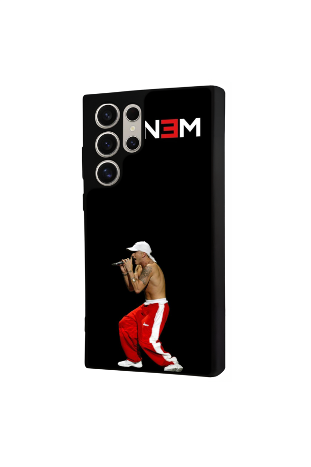 Samsung Galaxy S22 Ultra Uyumlu Eminem Tasarımlı Glossy Premium Kılıf