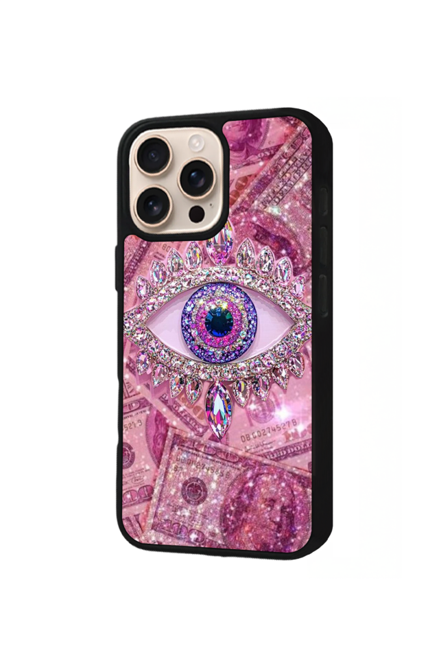 iPhone 14 Pro Max Uyumlu Göz Tasarımlı Glossy Premium Kılıf