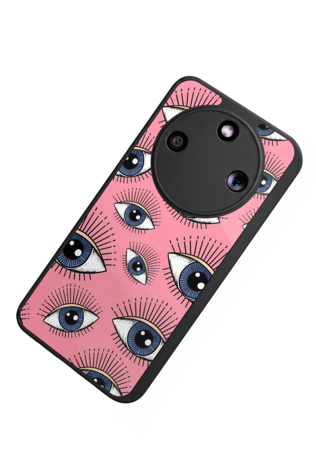 Honor Magic 8 Lite Uyumlu Göz Tasarımlı Glossy Premium Kılıf