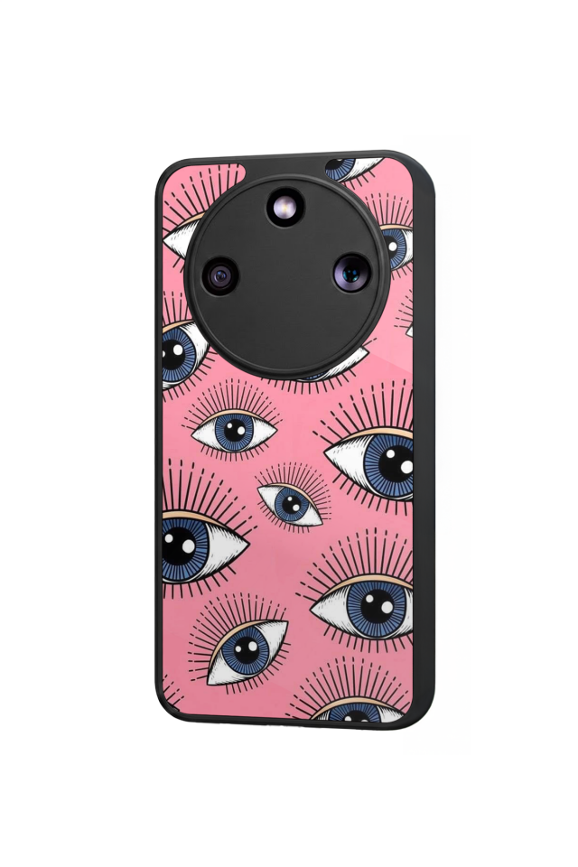 Honor Magic 8 Lite Uyumlu Göz Tasarımlı Glossy Premium Kılıf