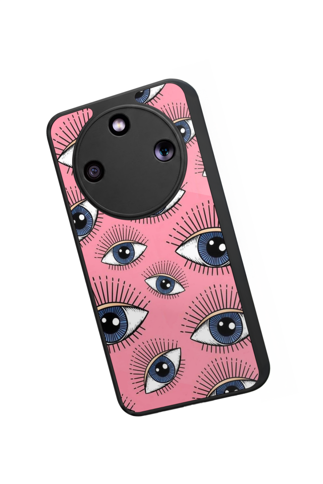 Honor Magic 8 Lite Uyumlu Göz Tasarımlı Glossy Premium Kılıf