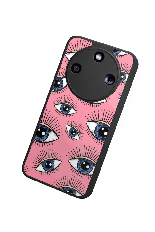 Honor Magic 8 Lite Uyumlu Göz Tasarımlı Glossy Premium Kılıf