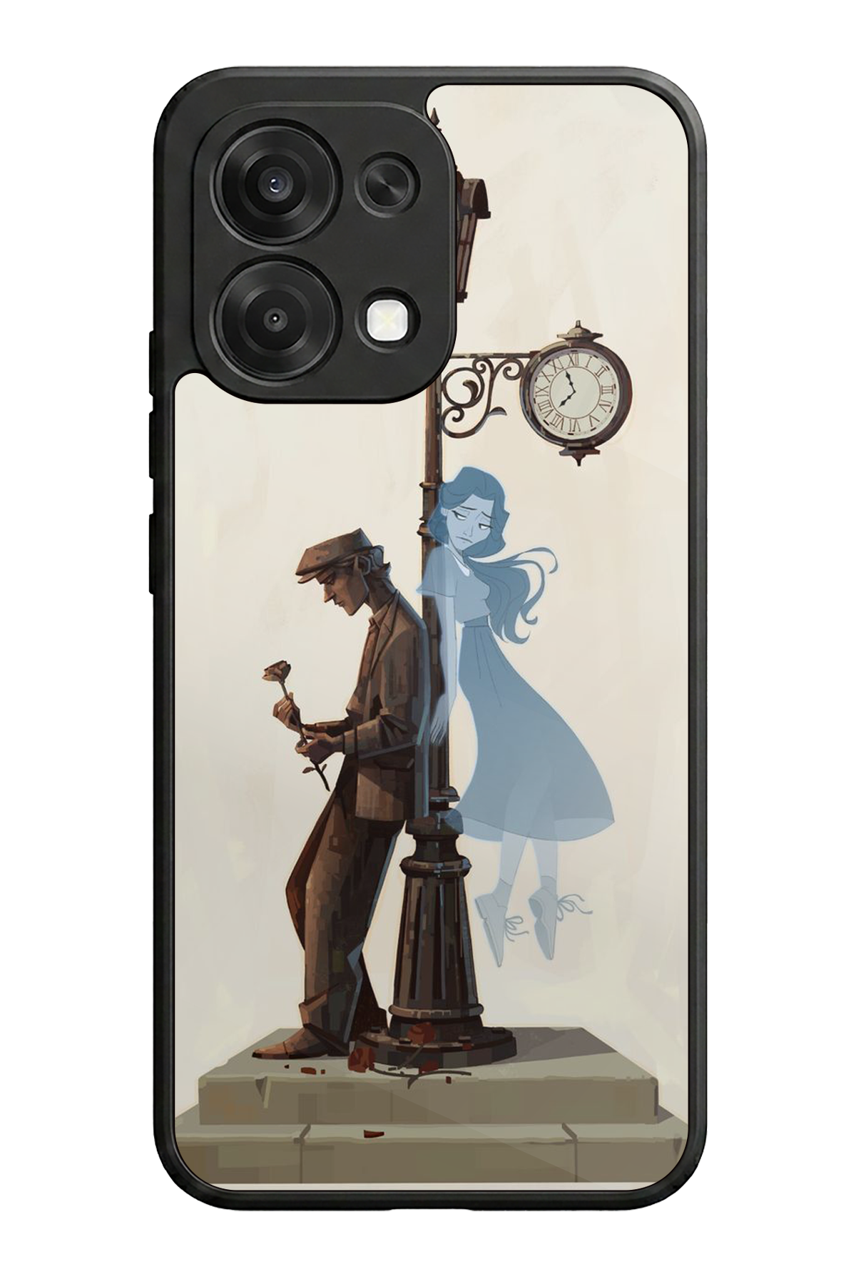 Oppo A6 Pro Uyumlu Kalp Love Tasarımlı Glossy Premium Kılıf