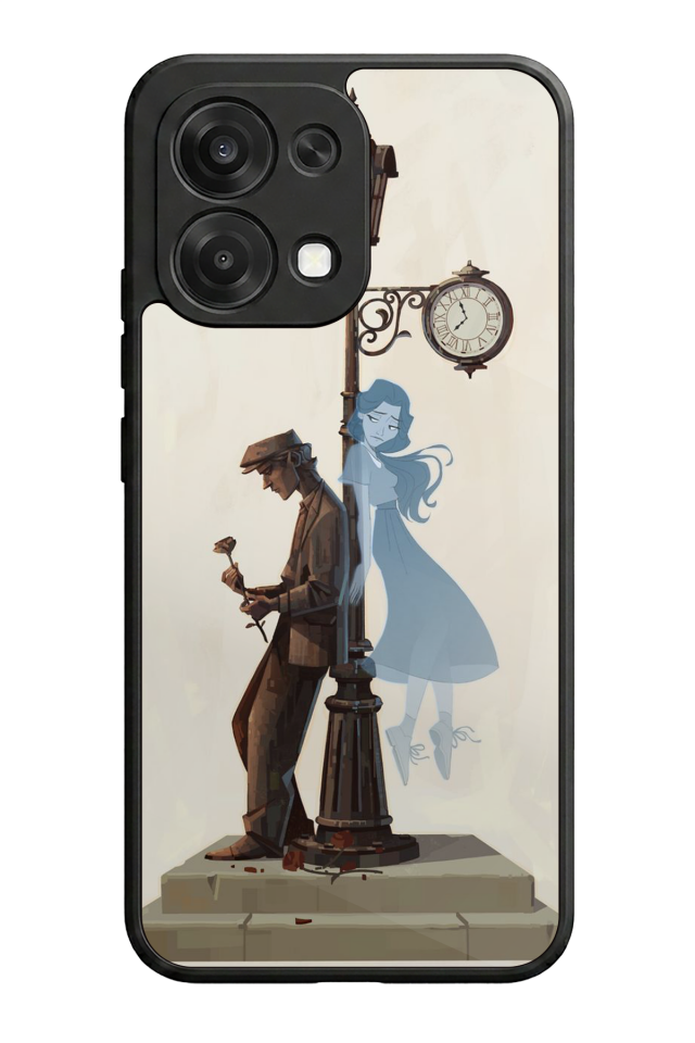 Oppo A6 Pro Uyumlu Kalp Love Tasarımlı Glossy Premium Kılıf