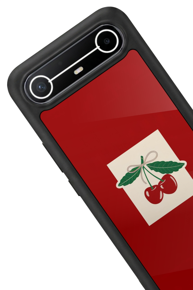 Tecno Spark Slim 5G Uyumlu Kiraz Tasarımlı Glossy Premium Kılıf