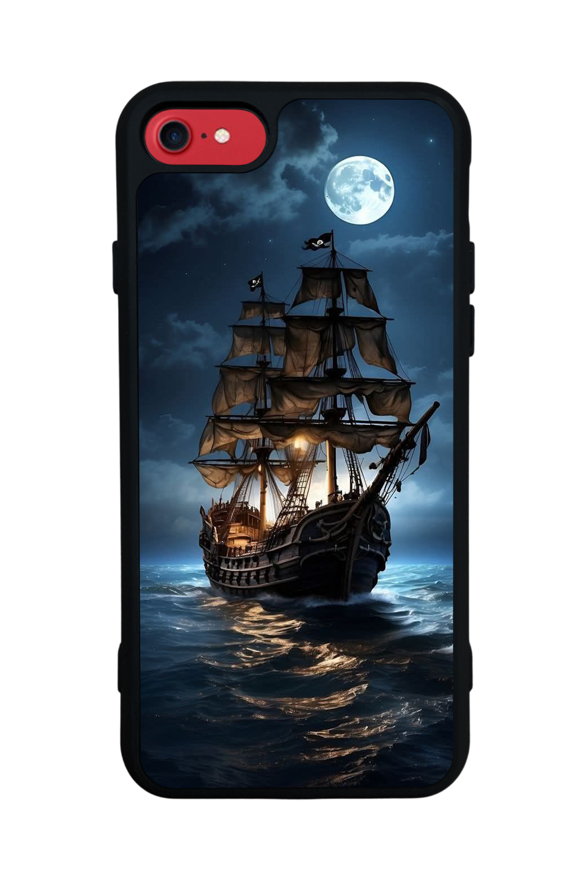 iPhone 7 Uyumlu Korsan Tasarımlı Glossy Premium Kılıf