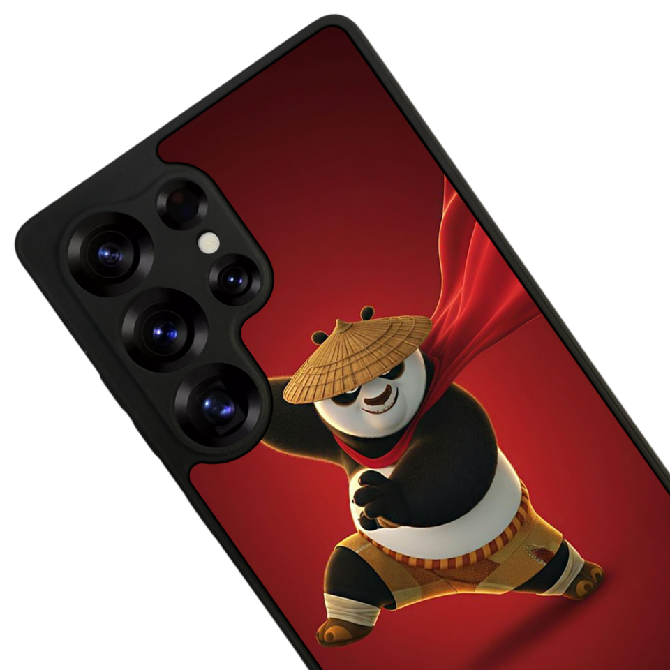 Samsung Galaxy S25 Ultra Uyumlu Kung Fu Panda Tasarımlı Glossy Premium Kılıf
