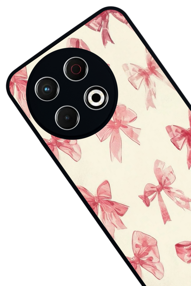 Tecno Spark 30 Pro Uyumlu Kurdele Tasarımlı Glossy Premium Kılıf