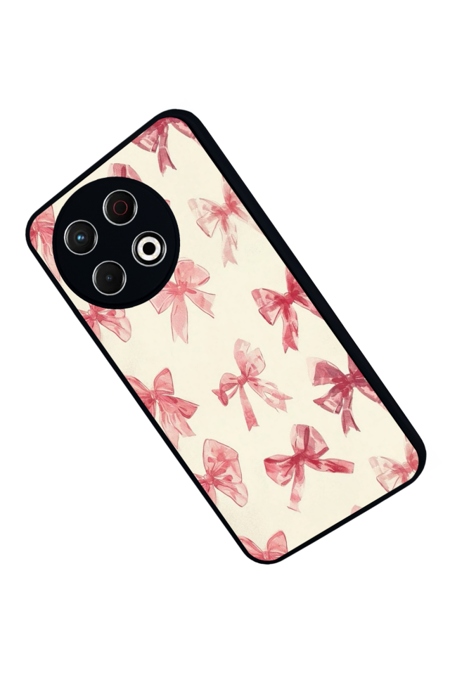 Tecno Spark 30 Pro Uyumlu Kurdele Tasarımlı Glossy Premium Kılıf