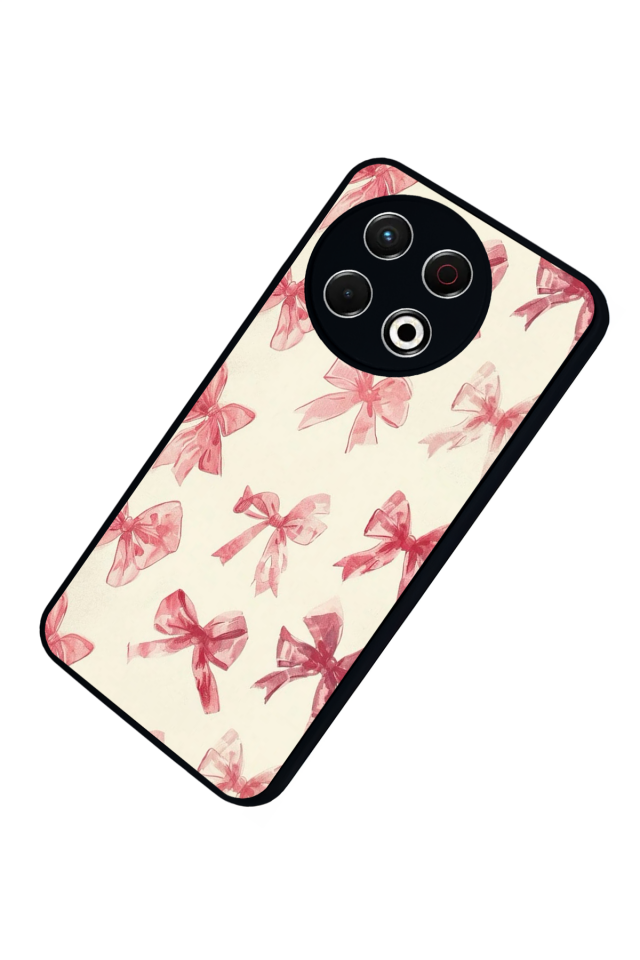 Tecno Spark 30 Pro Uyumlu Kurdele Tasarımlı Glossy Premium Kılıf