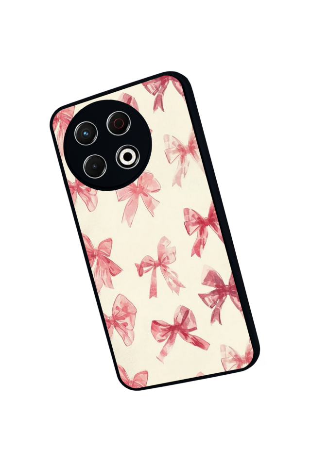 Tecno Spark 30 Pro Uyumlu Kurdele Tasarımlı Glossy Premium Kılıf