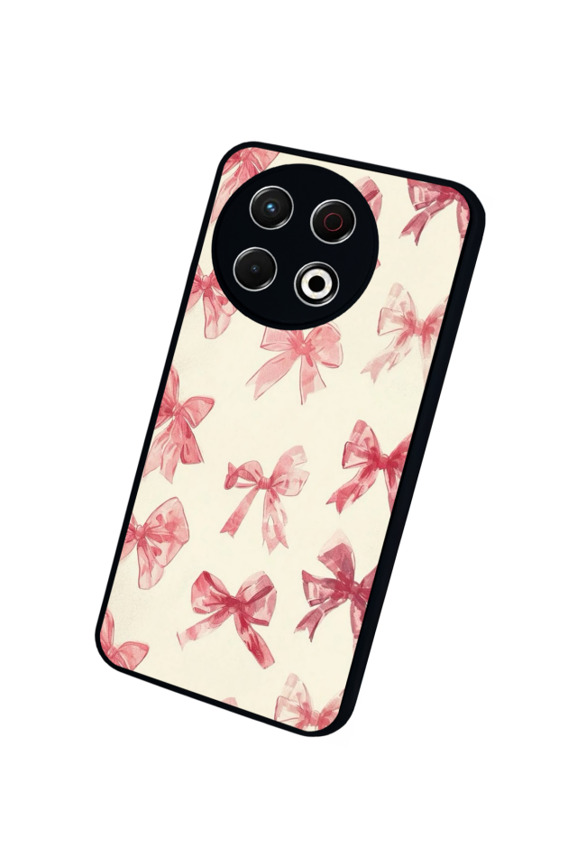 Tecno Spark 30 Pro Uyumlu Kurdele Tasarımlı Glossy Premium Kılıf