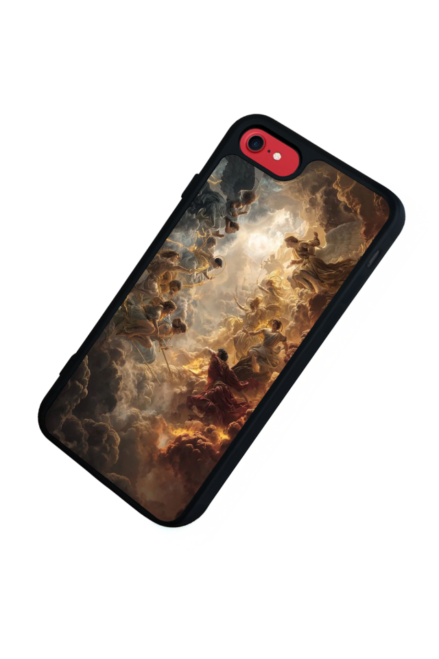 iPhone SE Uyumlu Melek Tasarımlı Glossy Premium Kılıf