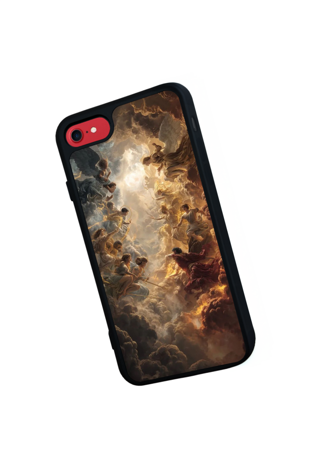 iPhone SE Uyumlu Melek Tasarımlı Glossy Premium Kılıf