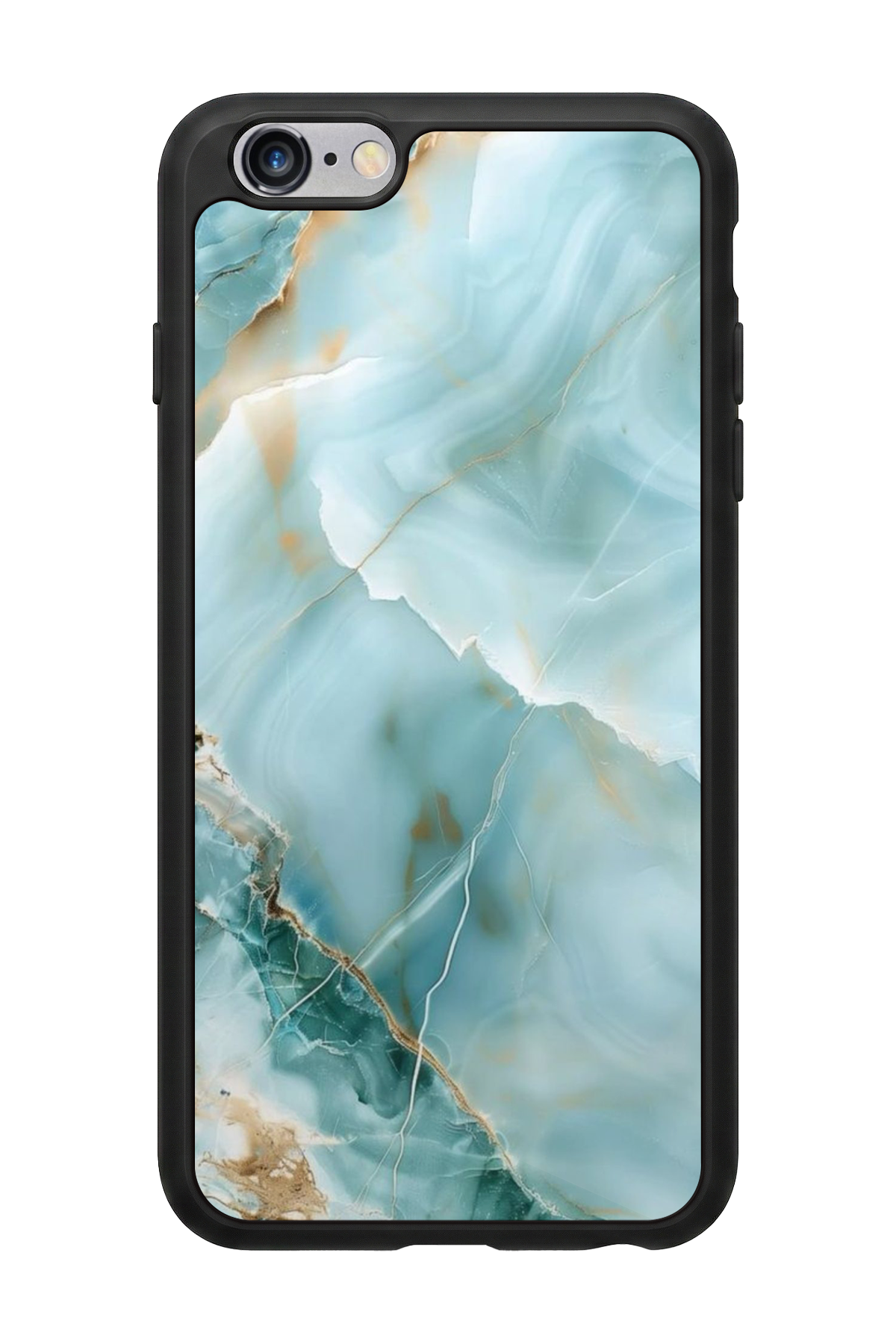 iPhone 6 Plus Uyumlu Mermer Marble Tasarımlı Glossy Premium Kılıf