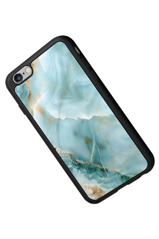 iPhone 6 Plus Uyumlu Mermer Marble Tasarımlı Glossy Premium Kılıf