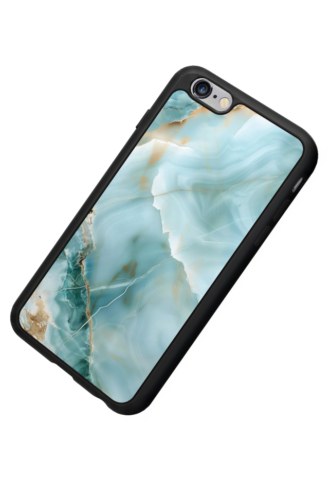 iPhone 6 Plus Uyumlu Mermer Marble Tasarımlı Glossy Premium Kılıf