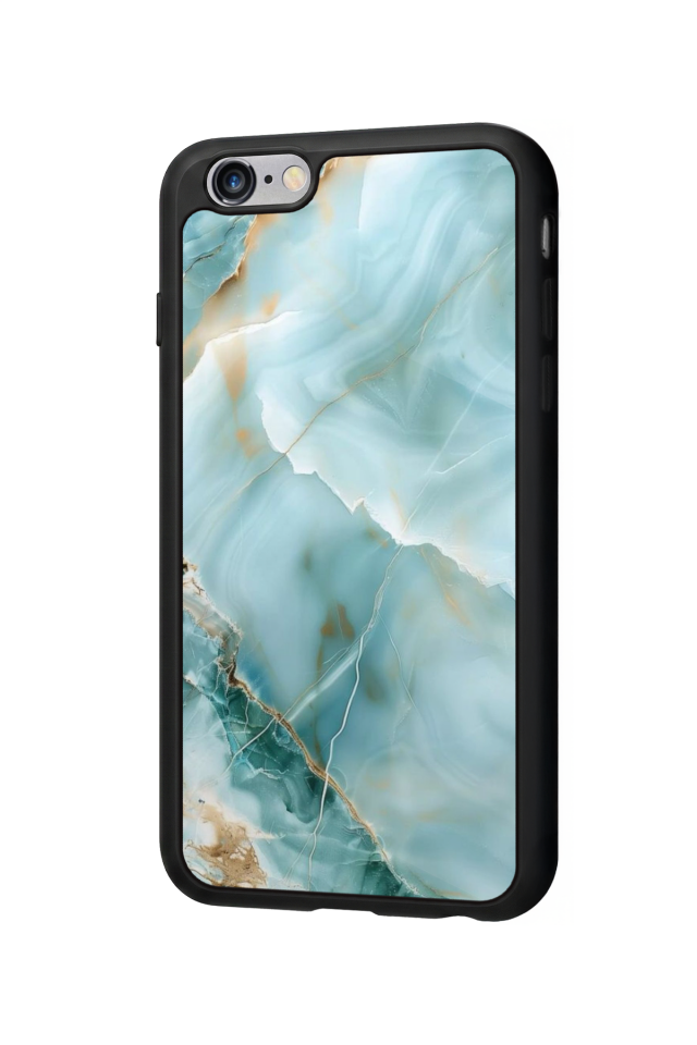 iPhone 6 Plus Uyumlu Mermer Marble Tasarımlı Glossy Premium Kılıf