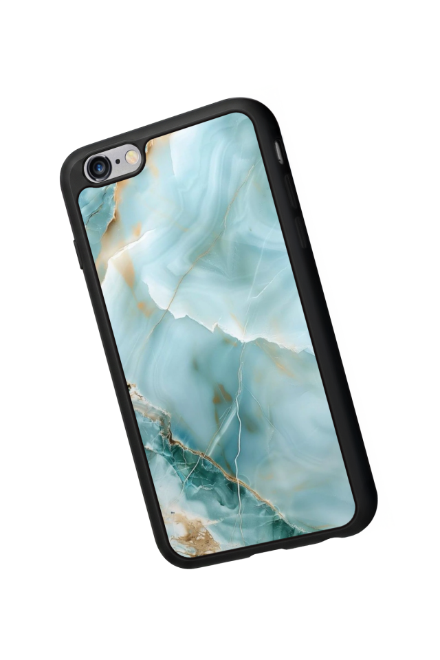 iPhone 6 Plus Uyumlu Mermer Marble Tasarımlı Glossy Premium Kılıf