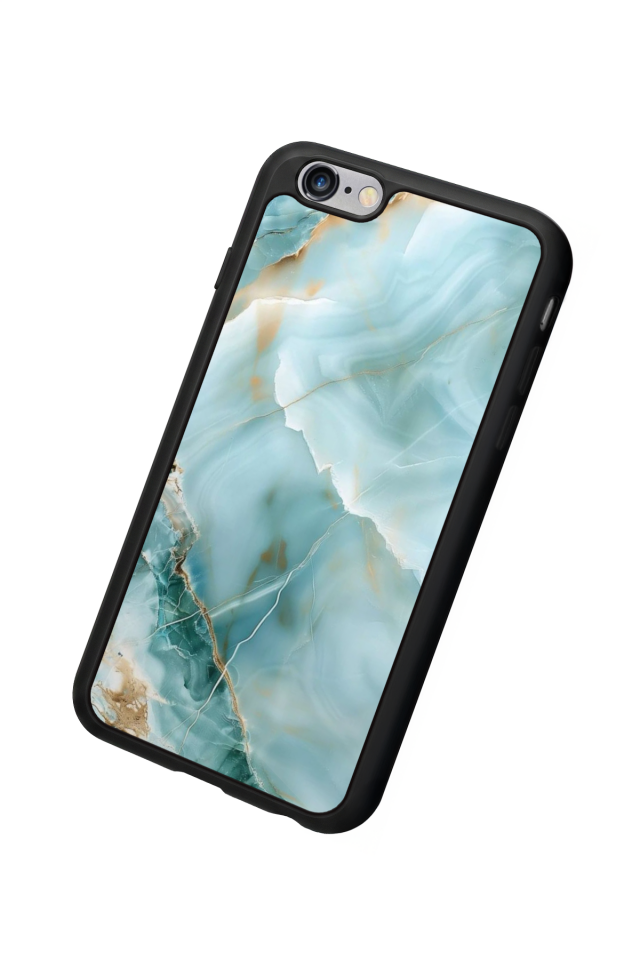 iPhone 6 Plus Uyumlu Mermer Marble Tasarımlı Glossy Premium Kılıf
