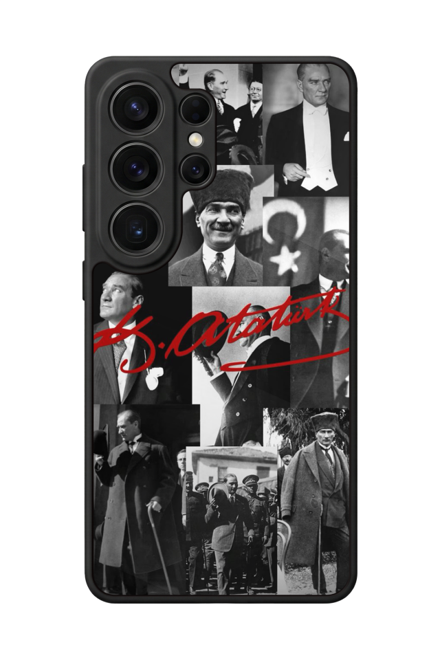 Samsung Galaxy S26 Ultra Uyumlu Mustafa Kemal Ataturk Tasarımlı Glossy Premium Kılıf
