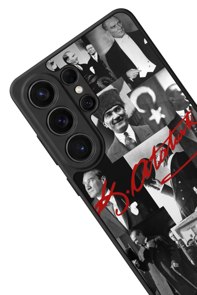 Samsung Galaxy S26 Ultra Uyumlu Mustafa Kemal Ataturk Tasarımlı Glossy Premium Kılıf