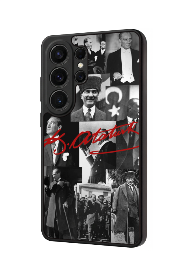Samsung Galaxy S26 Ultra Uyumlu Mustafa Kemal Ataturk Tasarımlı Glossy Premium Kılıf