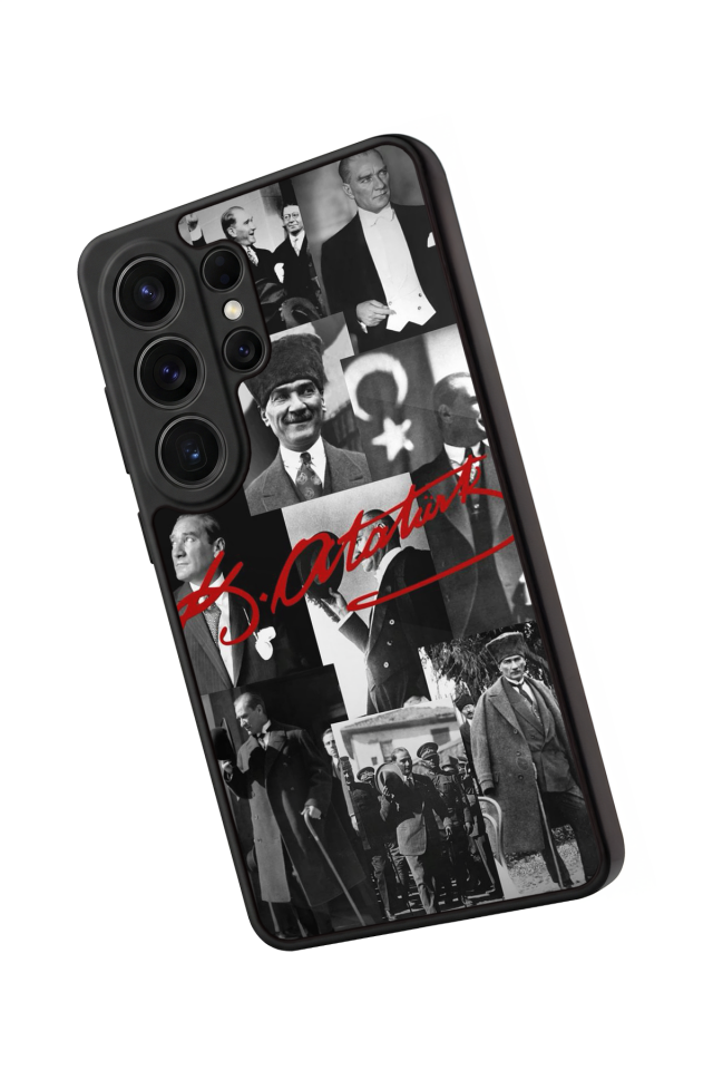 Samsung Galaxy S26 Ultra Uyumlu Mustafa Kemal Ataturk Tasarımlı Glossy Premium Kılıf