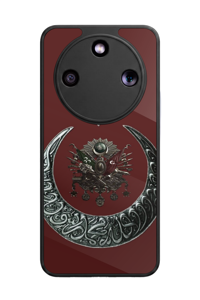 Honor Magic 8 Lite Uyumlu Osmanli Tugrasi Tasarımlı Glossy Premium Kılıf