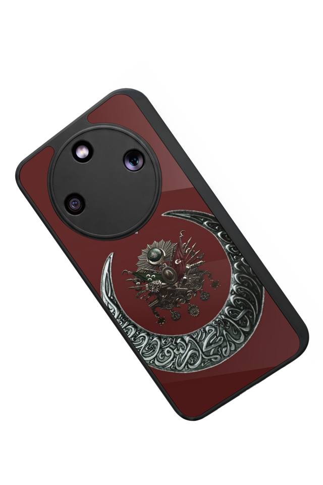 Honor Magic 8 Lite Uyumlu Osmanli Tugrasi Tasarımlı Glossy Premium Kılıf