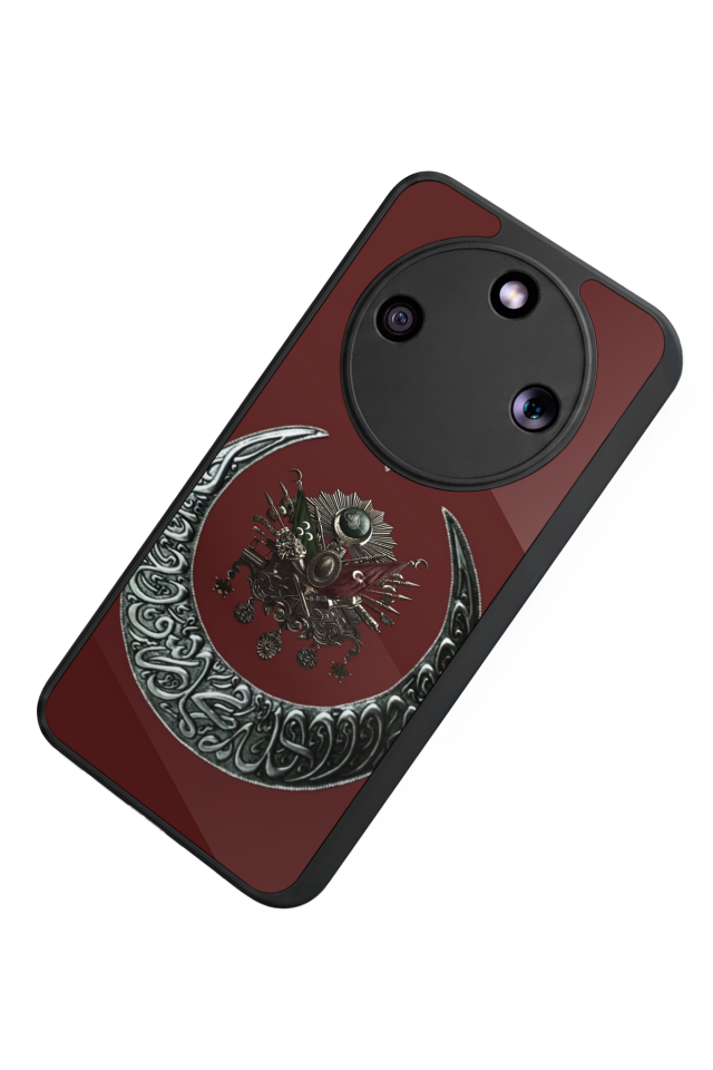 Honor Magic 8 Lite Uyumlu Osmanli Tugrasi Tasarımlı Glossy Premium Kılıf