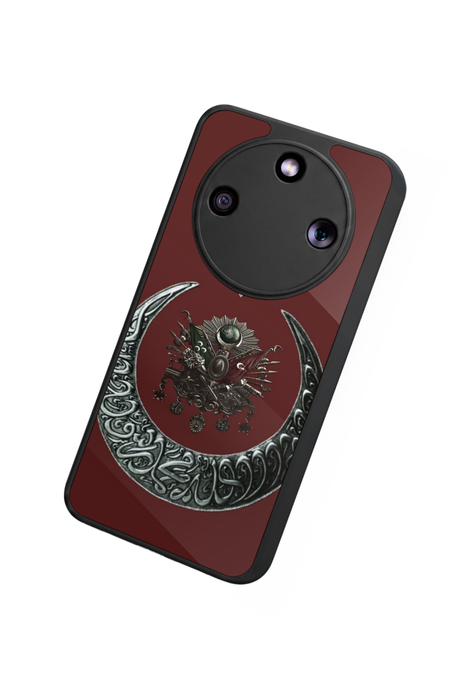 Honor Magic 8 Lite Uyumlu Osmanli Tugrasi Tasarımlı Glossy Premium Kılıf