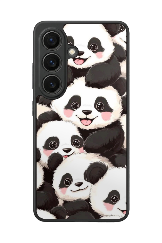 Samsung Galaxy S26 Uyumlu Panda Tasarımlı Glossy Premium Kılıf