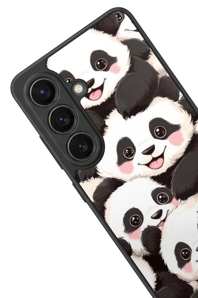 Samsung Galaxy S26 Uyumlu Panda Tasarımlı Glossy Premium Kılıf