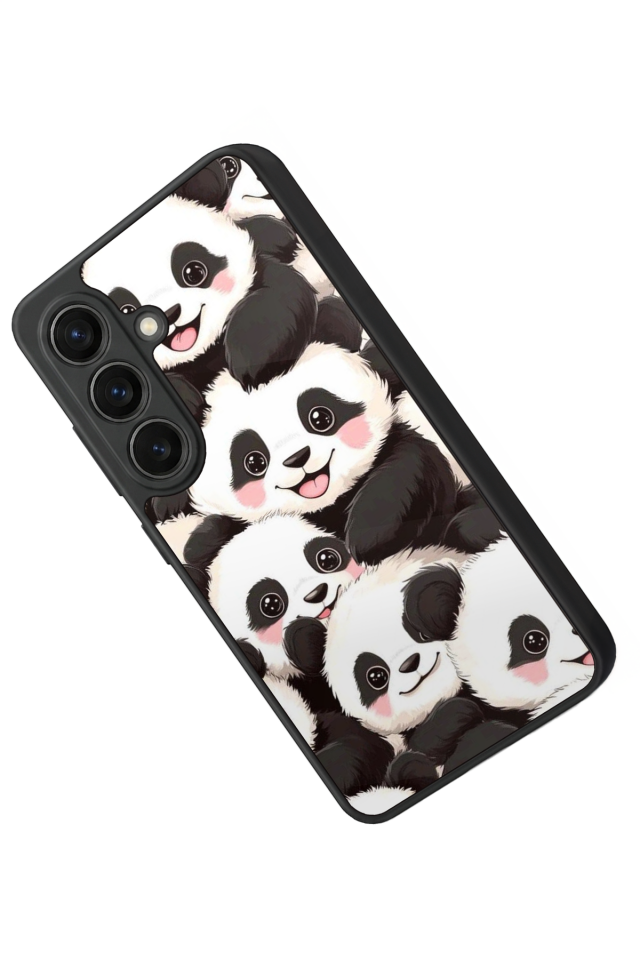 Samsung Galaxy S26 Uyumlu Panda Tasarımlı Glossy Premium Kılıf
