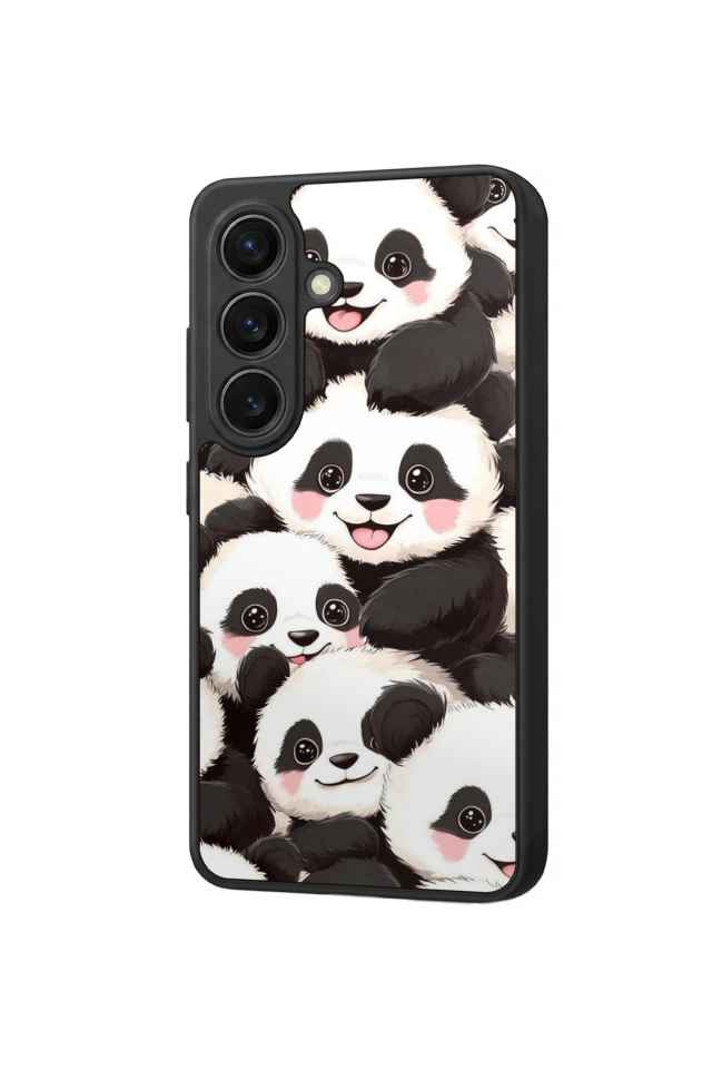 Samsung Galaxy S26 Uyumlu Panda Tasarımlı Glossy Premium Kılıf