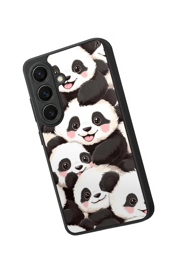 Samsung Galaxy S26 Uyumlu Panda Tasarımlı Glossy Premium Kılıf