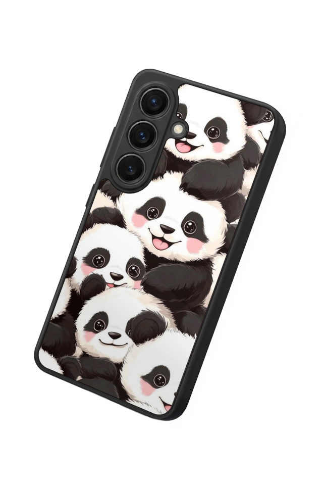 Samsung Galaxy S26 Uyumlu Panda Tasarımlı Glossy Premium Kılıf