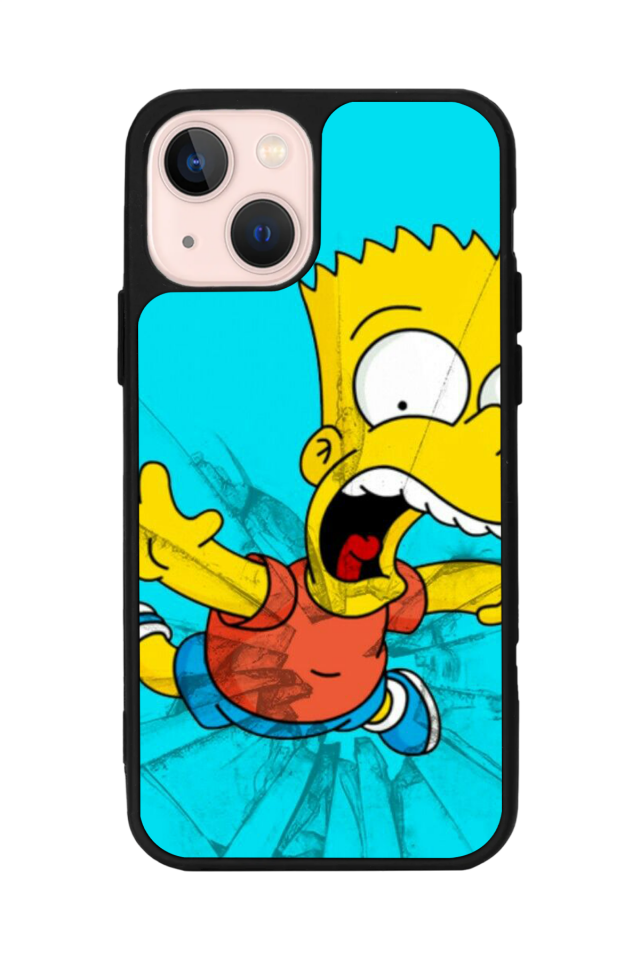 iPhone 13/14 Uyumlu The Simpsons Tasarımlı Glossy Premium Kılıf