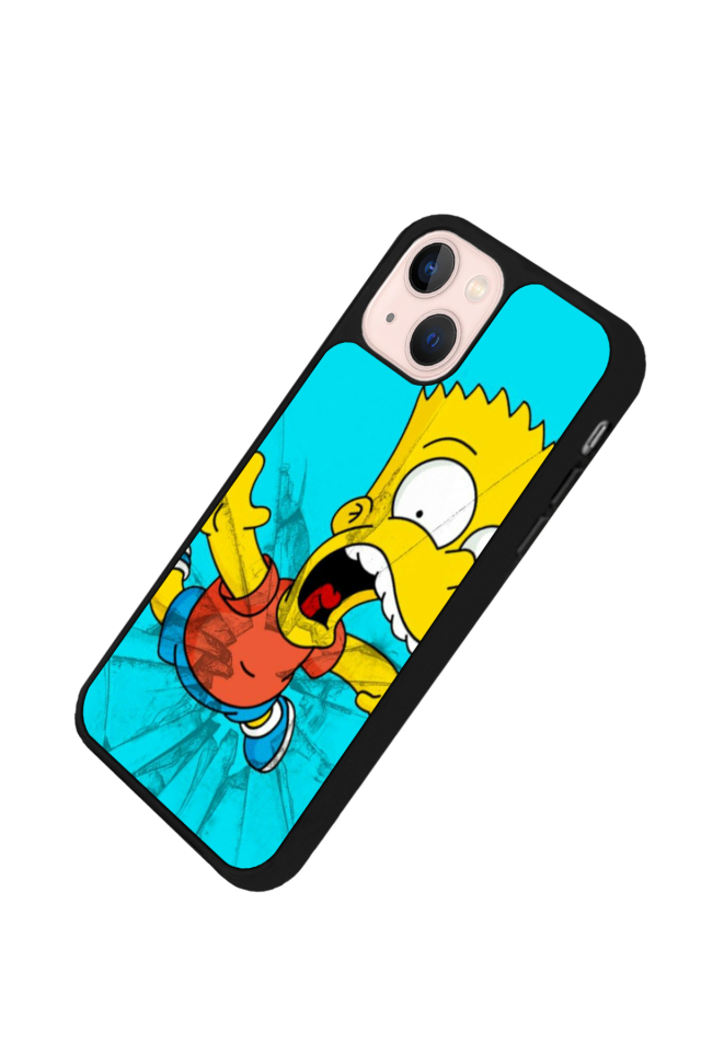 iPhone 13/14 Uyumlu The Simpsons Tasarımlı Glossy Premium Kılıf
