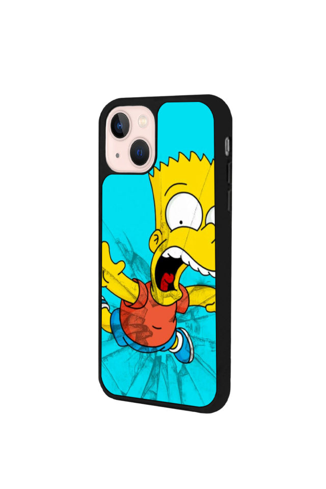 iPhone 13/14 Uyumlu The Simpsons Tasarımlı Glossy Premium Kılıf