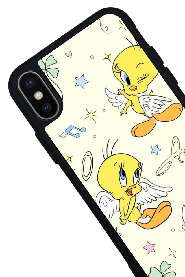 iPhone XS Max Uyumlu Tweety Tasarımlı Glossy Premium Kılıf