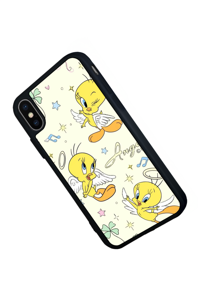 iPhone XS Max Uyumlu Tweety Tasarımlı Glossy Premium Kılıf