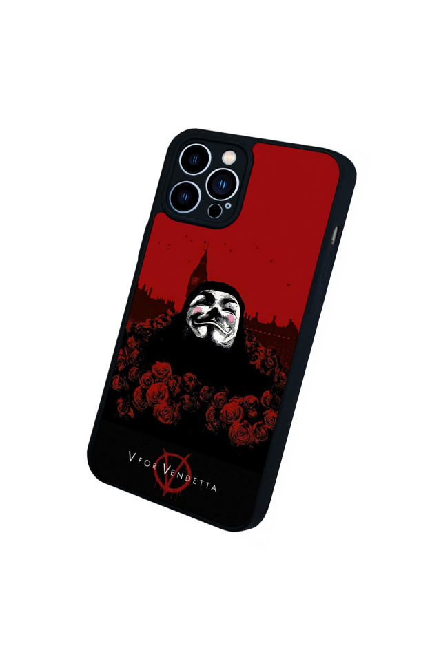 iPhone 13 Pro Max Uyumlu Vendetta Tasarımlı Glossy Premium Kılıf