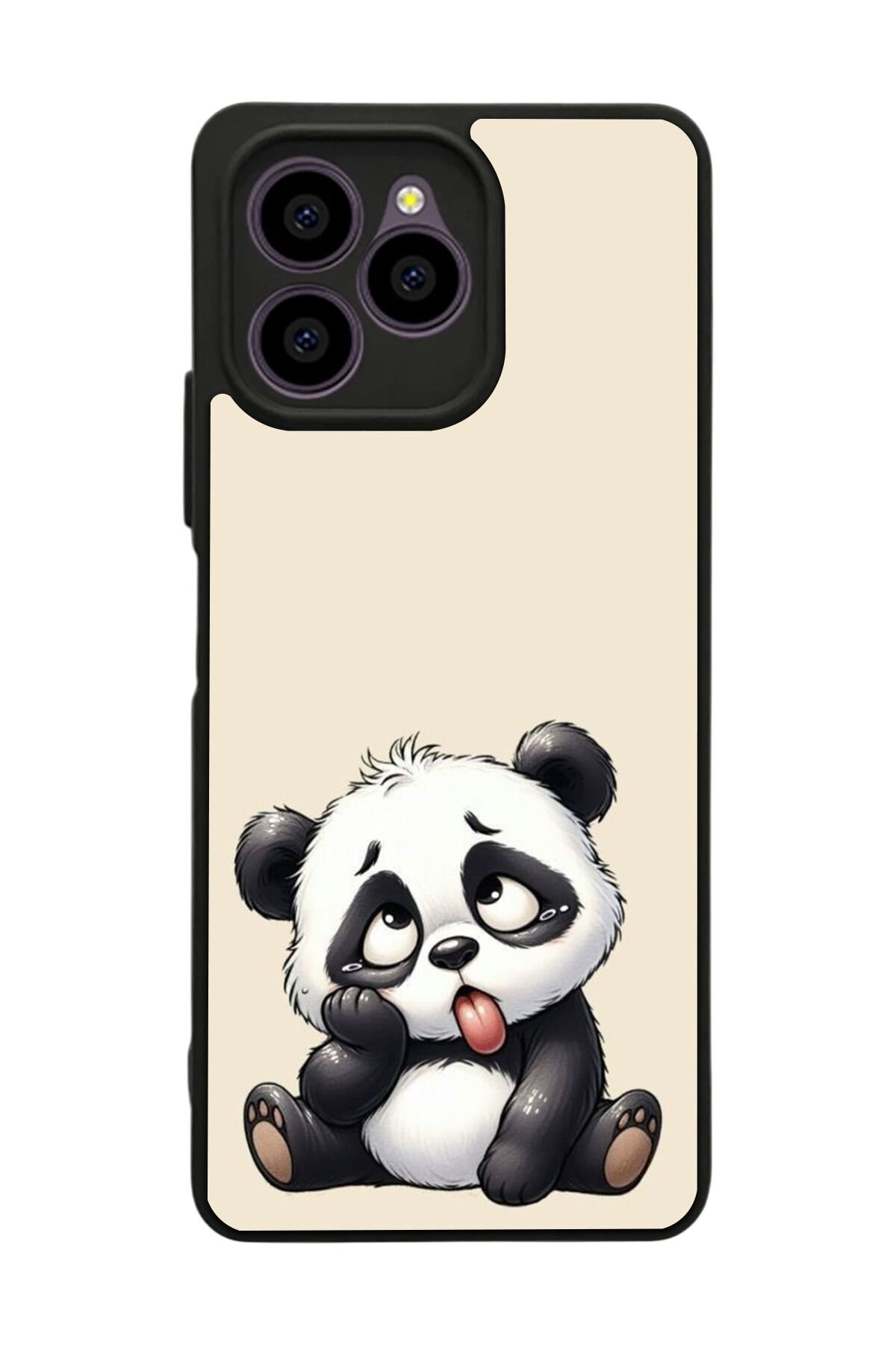 Omix X6 Uyumlu Panda Tasarımlı Glossy Premium Kılıf