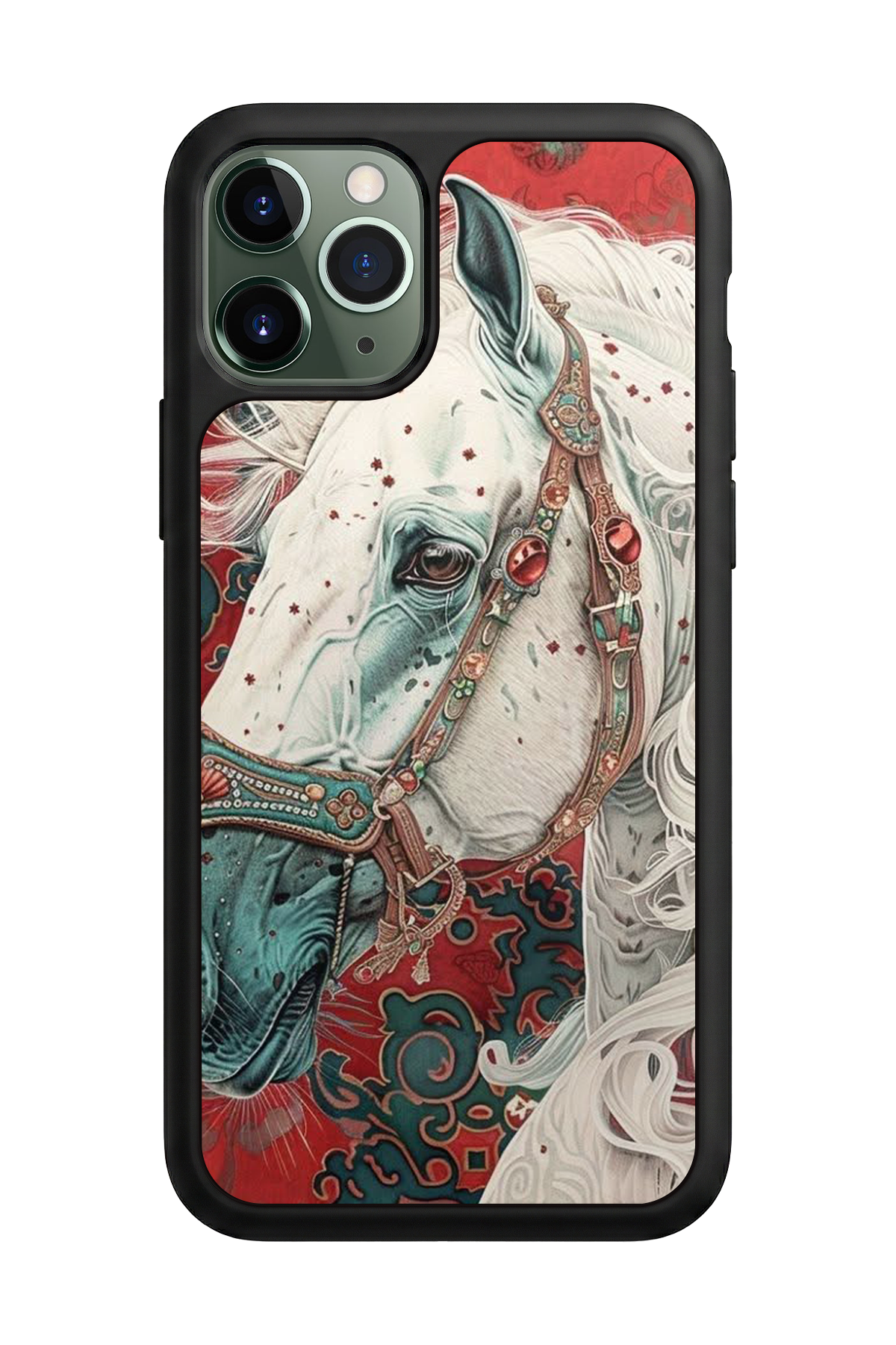 iPhone 11 Pro Max Uyumlu At Horse Tasarımlı Glossy Premium Kılıf